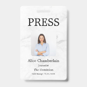 Badge Couleur personnalisée Ajouter un logo Photo Photog