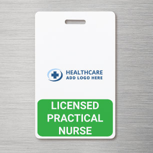 Badge Couleur personnalisée infirmière LPN rôle médical