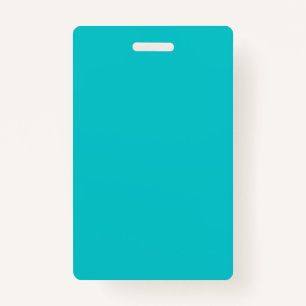 Badge Couleur solide clair turquoise