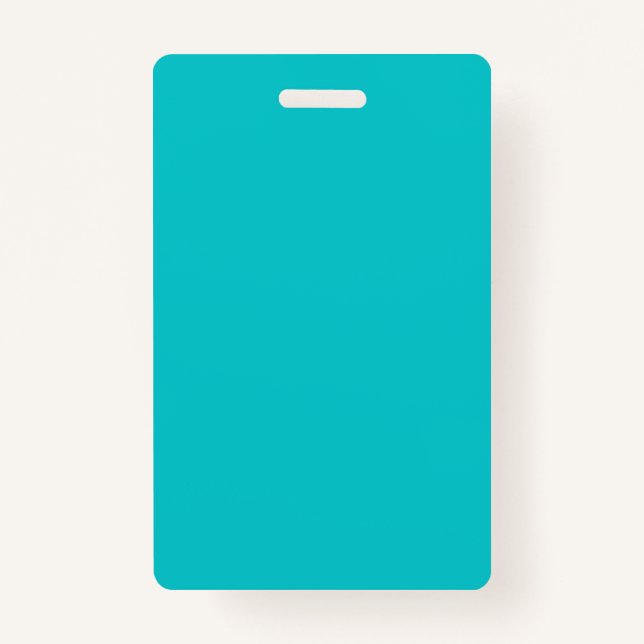 Badge Couleur solide clair turquoise (Devant)