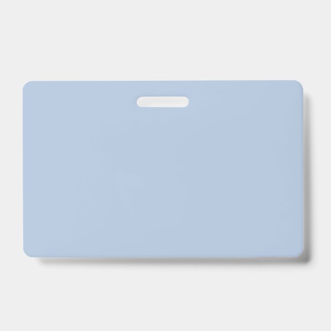 Badge Couleur uni bleu clair en acier (Avant)