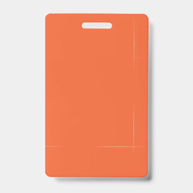 Badge Couleur uni rouge exotique orange (Avant)