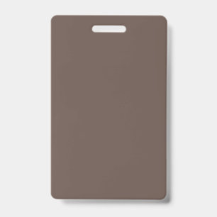 Badge Couleur unie marron taupe moyen pastel uni