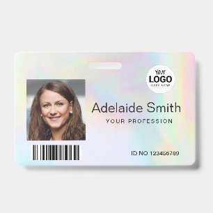 Badge couleurs pastel arc-en-ciel