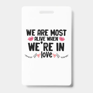 Badge Couple Cadeau Nous Sommes Dans L'Amour