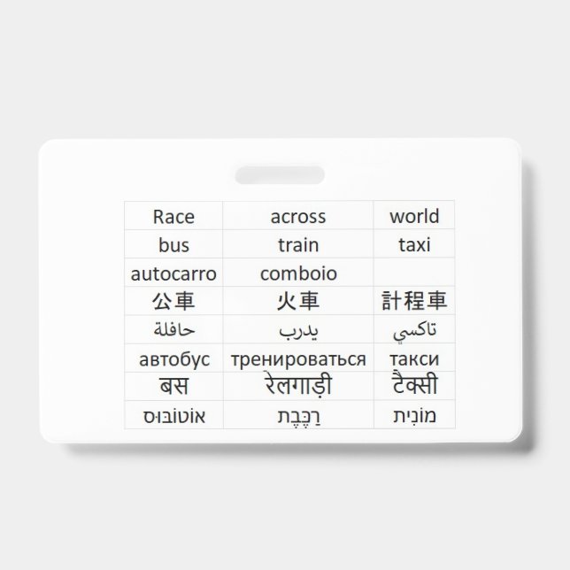 Badge course à travers le monde (Avant)