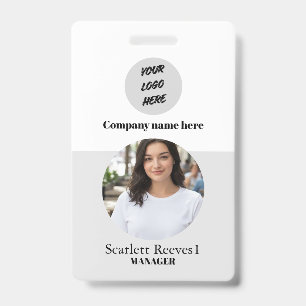 Badge Coût personnalisé des affaires pour les employés d