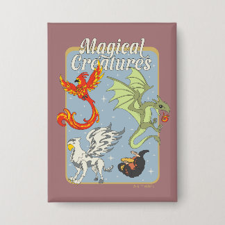 Badge Créatures Magiques Graphique Vintage