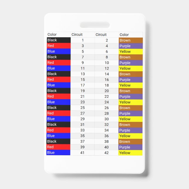 Badge Credit Card Sized Phase Color Texas (Avant)
