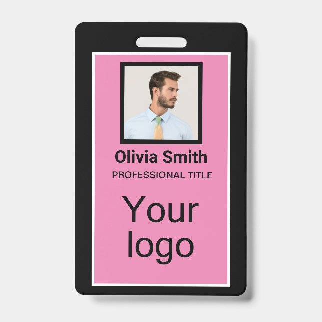 Badge Créé pour vous, élégant (Avant)