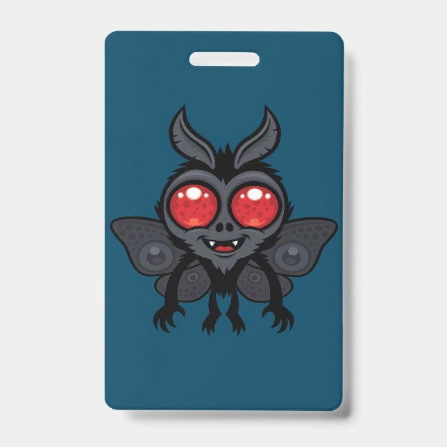 Badge Creepy Cute Cryptid Mothman Monster (Avant)