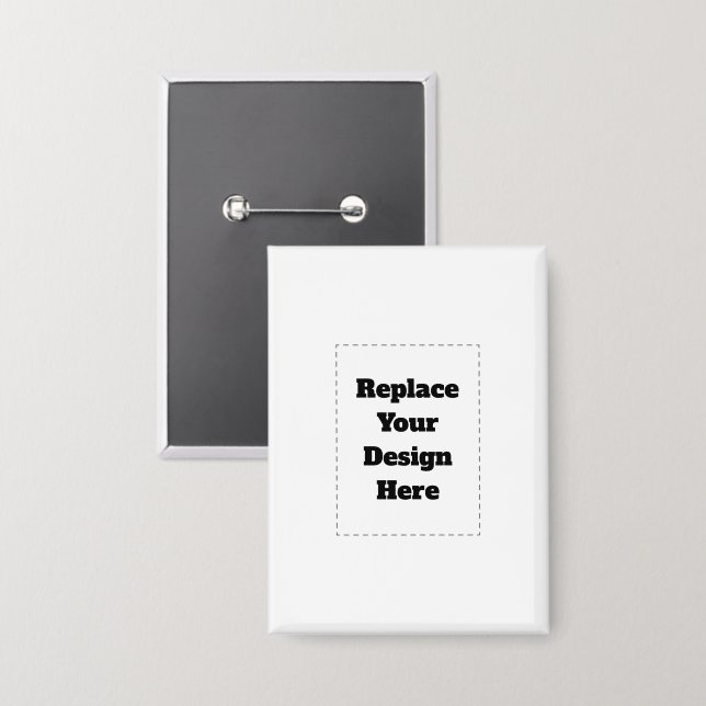 Badge Créez votre propre blanc  (Recto/Verso)