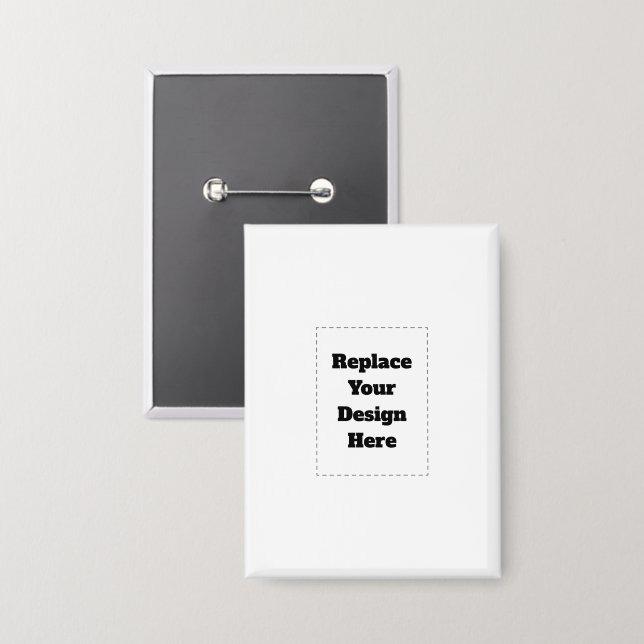 Badge Créez votre propre blanc  (Recto/Verso)