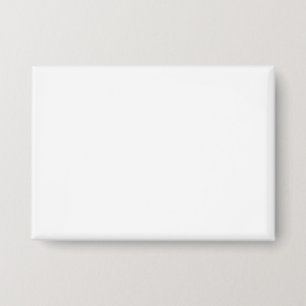 Badge Créez votre propre bouton Rectangle blanc, 3,5 pou