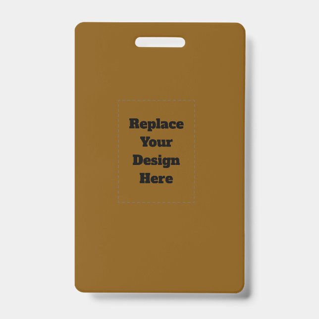 Badge Créez Votre Propre Brun (Avant)