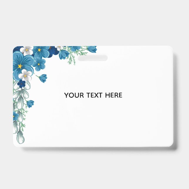 Badge Créez Votre Propre Fleur (Avant)