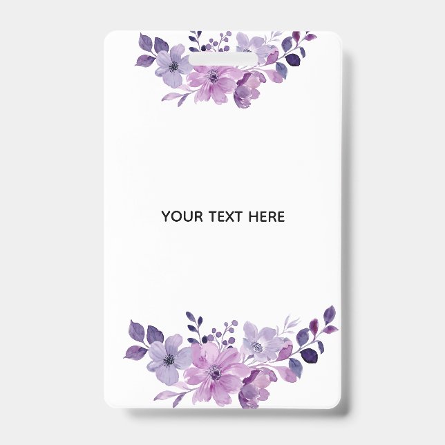 Badge Créez Votre Propre Floral (Avant)
