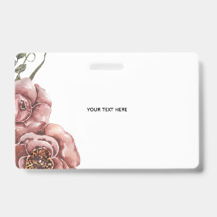 Badge Créez votre propre floral