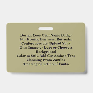 Badge Créez votre propre identité personnalisée