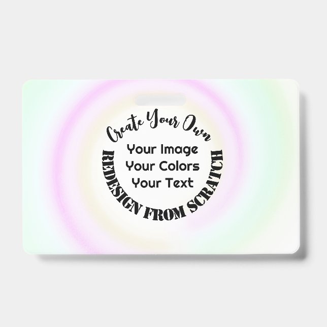 Badge Créez Votre Propre Modèle (Face)