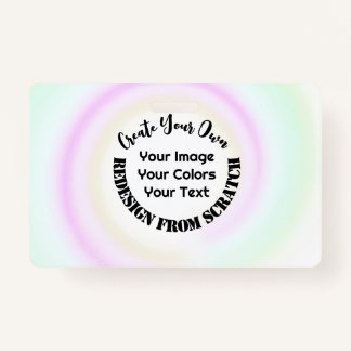 Badge Créez Votre Propre Modèle