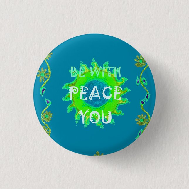 Badge Créez Votre Propre Shalom Peace Soyez Avec Vous To (Devant)
