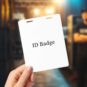 Badge Créez Votre Propre Simple Vertical 4"x5" PVC Plast