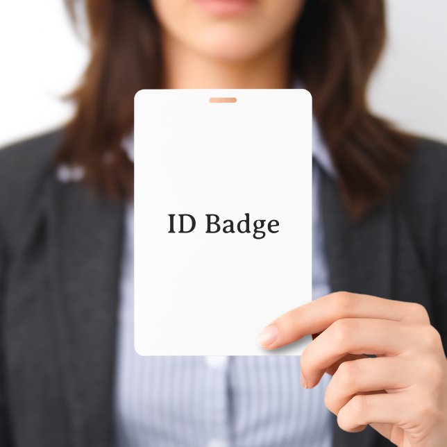 Badge Créez Votre Propre Simple Vertical 4"x6" PVC Plast (Présenté)
