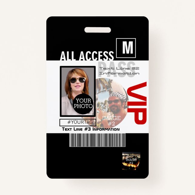 Badge Créez votre propre VIP Pass 8 façons de personnali (Devant)