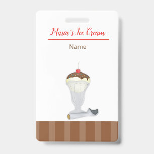 Badge Crème Glacée 