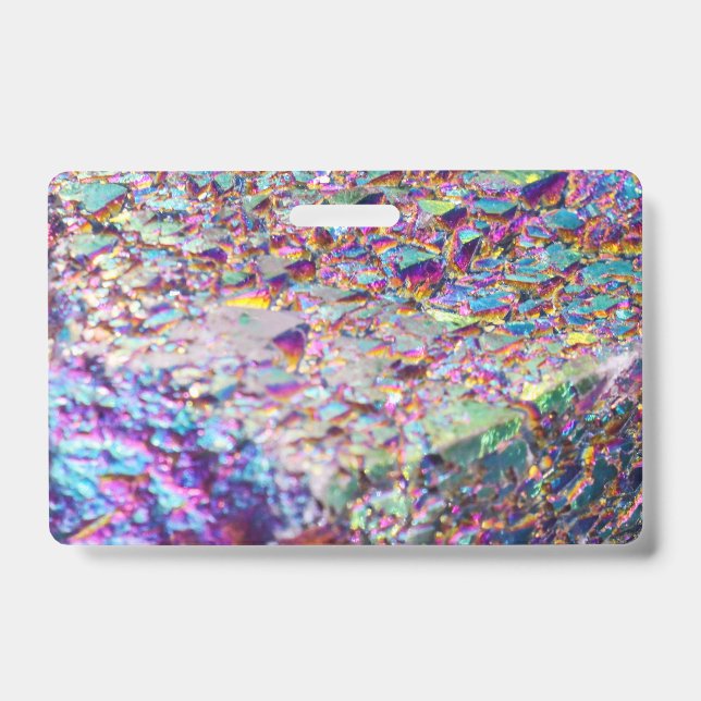 Badge Cristaux arc-en-ciel Aura (Avant)