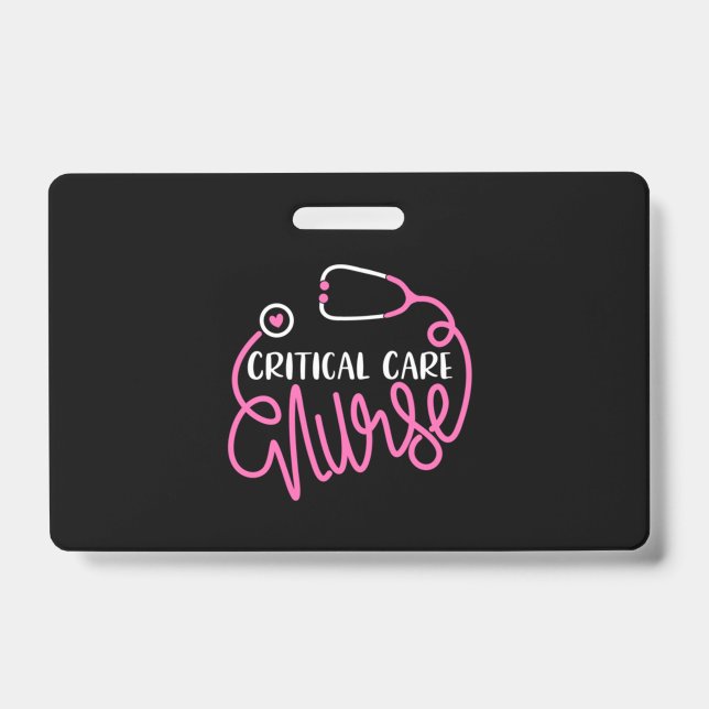 Badge Critical Care Nurse Logo RN Critical Care Nursing (Avant)