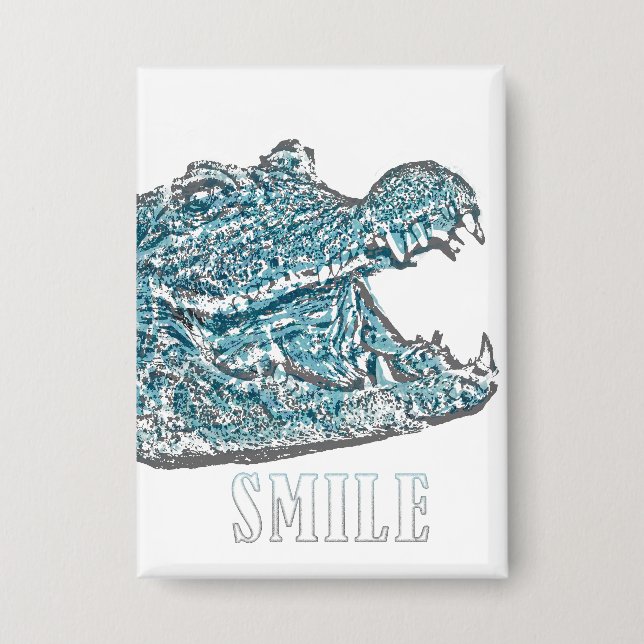 Badge Crocodile du sourire (Recto)