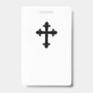 Badge croix chrétienne