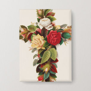 Badge Croix de roses, illustration de l'ère victorienne