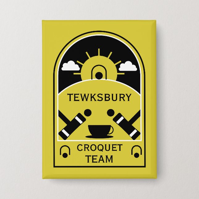 Badge Croquet de pelouse (Recto)