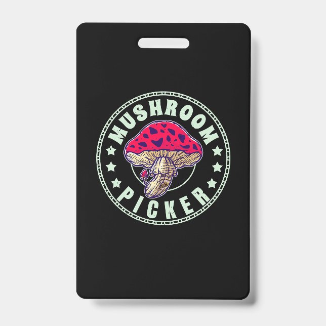 Badge Cueilleur de champignons (Avant)