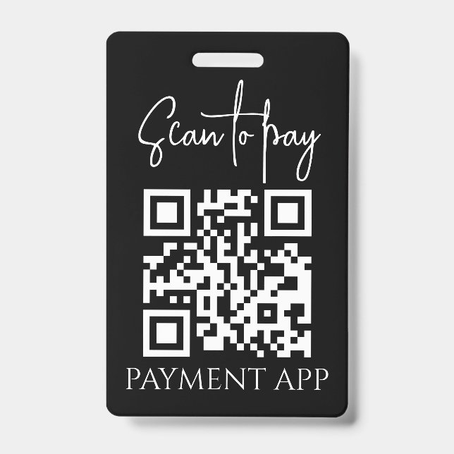 Badge Custom Business Personalized Payment QR codes (Avant)