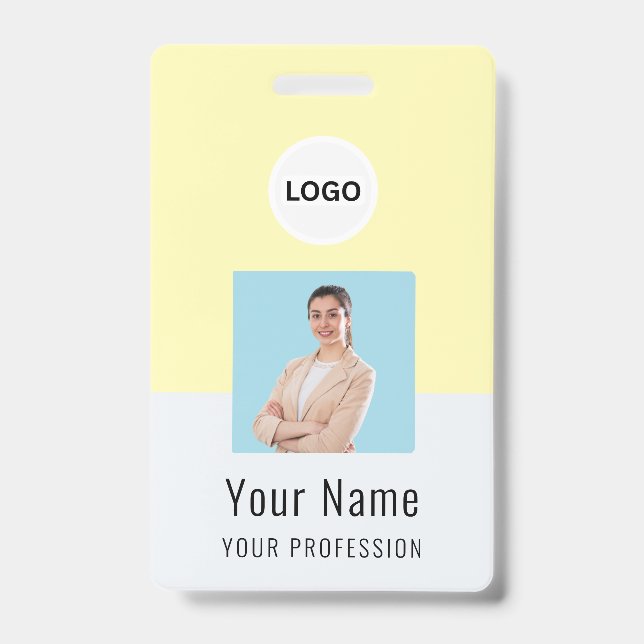 Badge Custom Logo ID Card | Personalized Photo & Text (Avant)