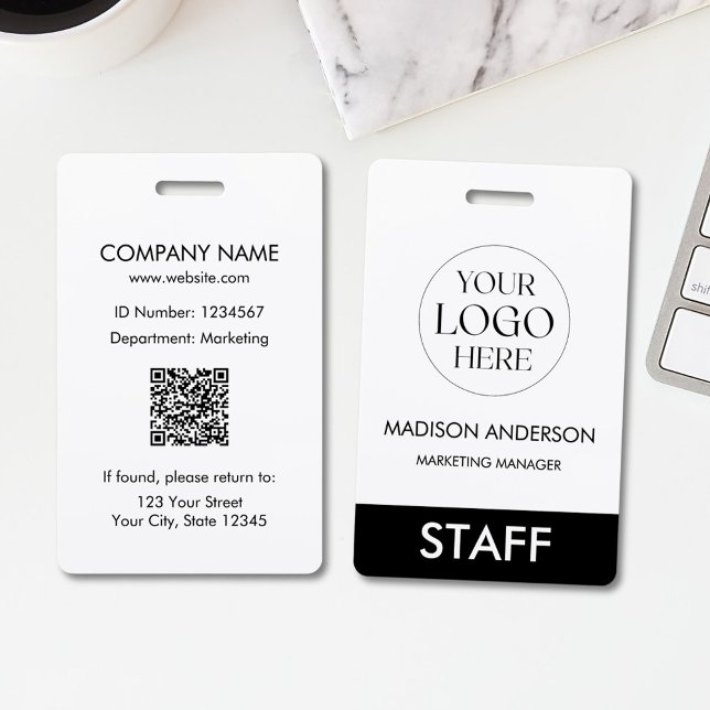 Badge Custom Name Corporate Business Logo Employee (In situ)