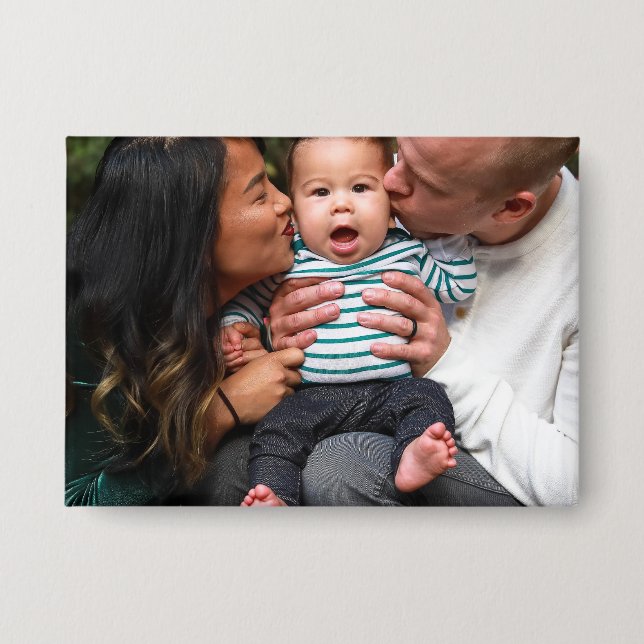 Badge Custom Photo Personalized Family (Recto)