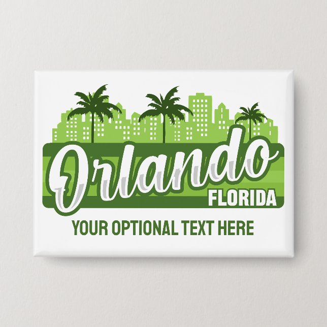 Badge Custom Text Orlando Florida (Recto)
