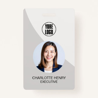 Badge Customizable Business ID Card | Minimal Employee