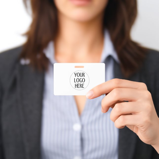 Badge Customize Your Black White company logo (Présenté)