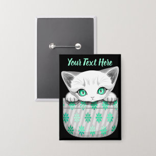 Badge Cute de chat et pointe joueuse à partir d'une poch