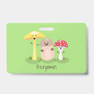 Badge Cute kawaii champignon champignon toadstool