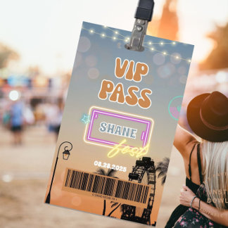 Badge d'accès illimité au festival de musique et d