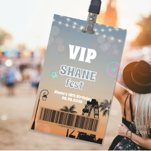 Badge d'accès illimité au festival de musique VIP