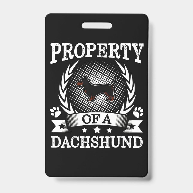 Badge Dachshund Chien Mignon (Avant)