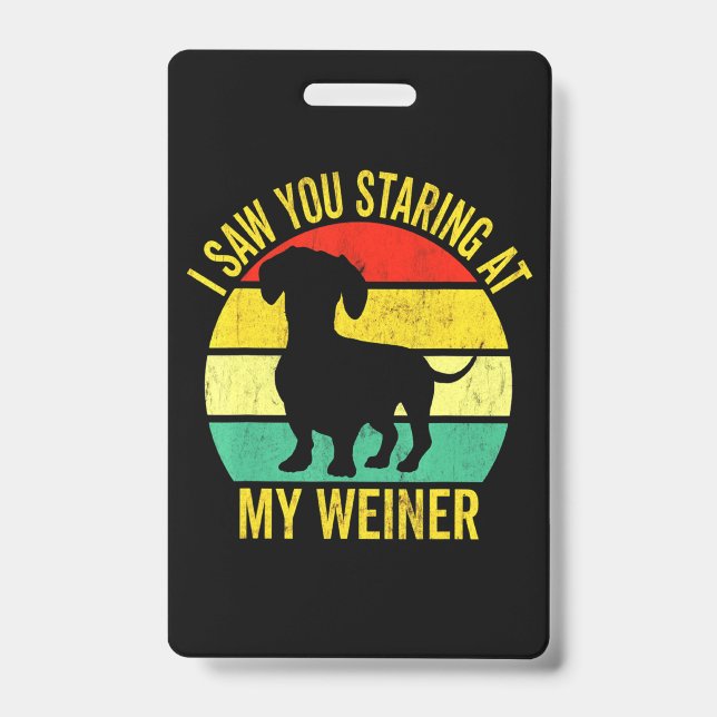 Badge Dachshund Dad Men (Avant)